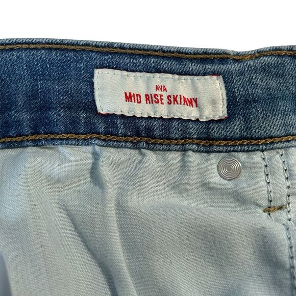 Lucky Brand AVA Mid Rise Skinny Ankle Jeans Size 10 / 30 Waist Light Wash - Picture 6 of 11